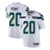 Men's Seattle Seahawks #20 Rashaad Penny White Vapor Untouchable Limited Stitched Jersey - Custom Name