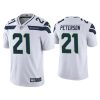 Men's Seattle Seahawks #21 Adrian Peterson White Vapor Untouchable Limited Stitched Jersey - Custom Name
