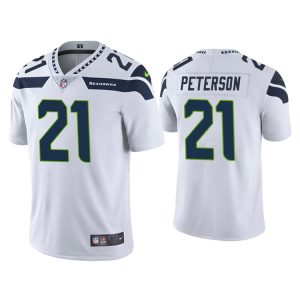 Men's Seattle Seahawks #21 Adrian Peterson White Vapor Untouchable Limited Stitched Jersey - Custom Name