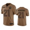 Men's Seattle Seahawks #21 Devon Witherspoon 2023 Brown Salute To Service Limited Stitched Football Jersey - Custom Name