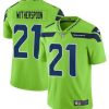 Men's Seattle Seahawks #21 Devon Witherspoon Green Vapor Untouchable Limited Stitched Football Jersey - Custom Name
