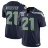 Men's Seattle Seahawks #21 Devon Witherspoon Navy 2023 F.U.S.E. With Prem1ere Patch 90th Anniversary Vapor Untouchable Limited Stitched Football Jersey - Custom Name