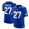 Men's Seattle Seahawks #27 Tariq Woolen Royal Throwback Vapor F.U.S.E. Limited Stitched Football Jersey - Custom Name