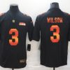 Men's Seattle Seahawks #3 Russell Wilson Black NFL 2020 Fashion Limited Stitched Jersey - Custom Name