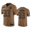 Men's Seattle Seahawks #33 Jamal Adams 2023 Brown Salute To Service Limited Stitched Football Jersey - Custom Name