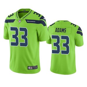 Men's Seattle Seahawks #33 Jamal Adams Green Color NFL Rush Limited Stitched Jersey - Custom Name