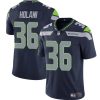 Men's Seattle Seahawks #36 George Holani Navy 2024 Vapor Limited Stitched Football Jersey - Custom Name