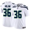 Men's Seattle Seahawks #36 George Holani White 2024 F.U.S.E Vapor Limited Stitched Football Jersey - Custom Name