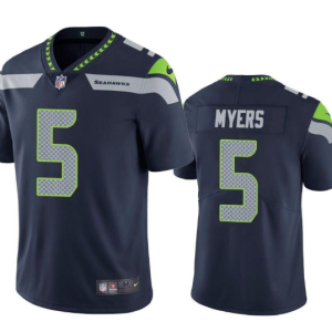 Men's Seattle Seahawks #5 Jason Myers Navy Vapor Untouchable Limited Stitched Jersey - Custom Name