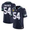 Men's Seattle Seahawks #54 Bobby Wagner 2023 F.U.S.E. With 4-Star C Patch Navy Limited Stitched Football Jersey - Custom Name