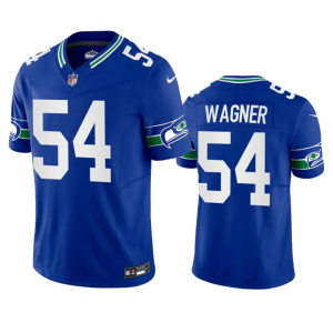 Men's Seattle Seahawks #54 Bobby Wagner Royal 2023 F.U.S.E. Vapor Limited Throwback Stitched Jersey - Custom Name