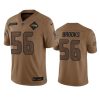 Men's Seattle Seahawks #56 Jordyn Brooks 2023 Brown Salute To Service Limited Stitched Football Jersey - Custom Name