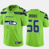 Men's Seattle Seahawks #56 Jordyn Brooks Green 2020 Team Big Logo Limited Stitched Jersey - Custom Name