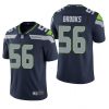 Men's Seattle Seahawks #56 Jordyn Brooks Navy Vapor Untouchable Limited Stitched NFL Jersey - Custom Name