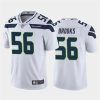 Men's Seattle Seahawks #56 Jordyn Brooks White Vapor Untouchable Limited Stitched NFL Jersey - Custom Name