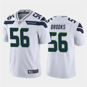 Men's Seattle Seahawks #56 Jordyn Brooks White Vapor Untouchable Limited Stitched NFL Jersey - Custom Name