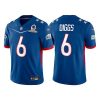 Men's Seattle Seahawks #6 Quandre Diggs 2022 Royal NFC Pro Bowl Stitched Jersey - Custom Name
