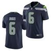 Men's Seattle Seahawks #6 Quandre Diggs Navy Vapor Untouchable Limited Stitched Jersey - Custom Name