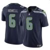 Men's Seattle Seahawks #6 Sam Howell Navy 2023 F.U.S.E. Vapor Limited Stitched Football Jersey - Custom Name