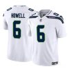 Men's Seattle Seahawks #6 Sam Howell White 2023 F.U.S.E. Vapor Limited Stitched Football Jersey - Custom Name