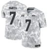 Men's Seattle Seahawks #7 Geno Smith 2024 F.U.S.E Arctic Camo Salute to Service Limited Stitched Football Jersey - Custom Name