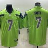Men's Seattle Seahawks #7 Geno Smith Green Vapor Untouchable Limited Stitched Jersey - Custom Name