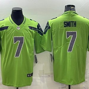 Men's Seattle Seahawks #7 Geno Smith Green Vapor Untouchable Limited Stitched Jersey - Custom Name