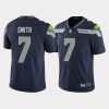 Men's Seattle Seahawks #7 Geno Smith Navy Vapor Untouchable Limited Stitched Jersey - Custom Name