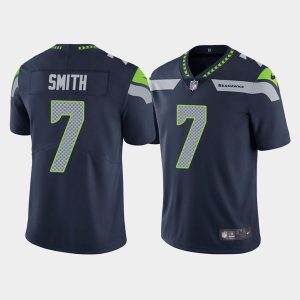 Men's Seattle Seahawks #7 Geno Smith Navy Vapor Untouchable Limited Stitched Jersey - Custom Name