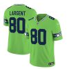 Men's Seattle Seahawks #80 Steve Largent 2023 F.U.S.E. Green Limited Stitched Football Jersey - Custom Name