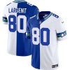 Men's Seattle Seahawks #80 Steve Largent Royal-White Split F.U.S.E. Vapor Throwback Limited Stitched Football Jersey - Custom Name