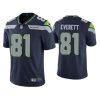 Men's Seattle Seahawks #81 Gerald Everett Navy Vapor Untouchable Limited Stitched Jersey - Custom Name