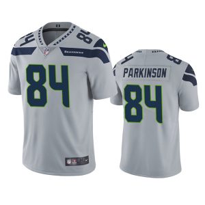 Men's Seattle Seahawks #84 Colby Parkinson Grey Vapor Untouchable Limited Stitched Jersey - Custom Name