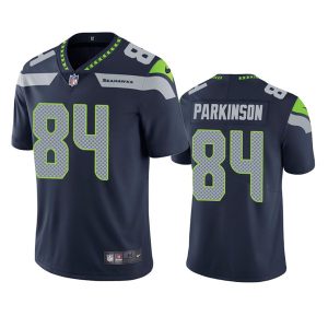 Men's Seattle Seahawks #84 Colby Parkinson Navy Vapor Untouchable Limited Stitched Jersey - Custom Name
