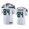 Men's Seattle Seahawks #84 Colby Parkinson White Vapor Untouchable Limited Stitched Jersey - Custom Name