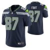 Men's Seattle Seahawks #87 Noah Fant Navy Vapor Untouchable Limited Stitched Jersey - Custom Name