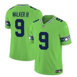 Men's Seattle Seahawks #9 Kenneth Walker III 2023 F.U.S.E. Green Limited Stitched Football Jersey - Custom Name