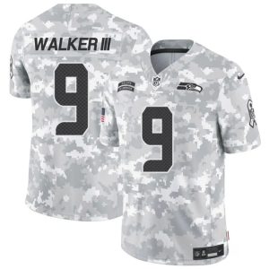 Men's Seattle Seahawks #9 Kenneth Walker III 2023 F.U.S.E. Navy Limited Stitched Football Jersey - Custom Name