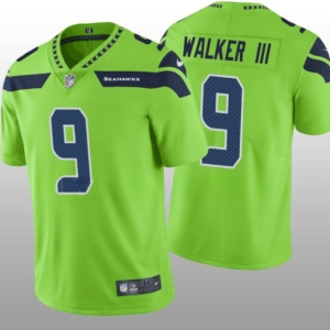 Men's Seattle Seahawks #9 Kenneth Walker III Green Vapor Untouchable Limited Stitched Jersey - Custom Name