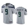 Men's Seattle Seahawks #9 Kenneth Walker III Grey Vapor Untouchable Limited Stitched Jersey - Custom Name