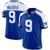 Men's Seattle Seahawks #9 Kenneth Walker III Royal Throwback Vapor Limited Stitched Football Jersey - Custom Name