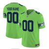Men's Seattle Seahawks Active Player Custom 2023 F.U.S.E. Green Limited Stitched Football Jersey - Custom Name