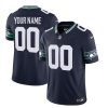 Men's Seattle Seahawks Active Player Custom 2023 F.U.S.E. Navy Limited Stitched Football Jersey - Custom Name