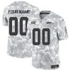 Men's Seattle Seahawks Active Player Custom 2024 F.U.S.E Arctic Camo Salute to Service Limited Stitched Football Jersey - Custom Name