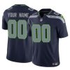 Men's Seattle Seahawks Active Player Custom Navy 2023 F.U.S.E Vapor Limited Stitched Football Jersey - Custom Name