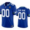 Men's Seattle Seahawks Active Player Custom Royal 2023 F.U.S.E. Throwback With John Madden Patch Vapor Limited Stitched Football Jersey - Custom Name