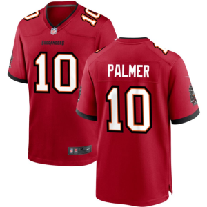 Men's Tampa Bay Buccaneers #10 Trey Palmer Red Stitched Game Jersey - Custom Name