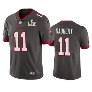 Men's Tampa Bay Buccaneers #11 Blaine Gabbert Grey NFL 2021 Super Bowl LV Limited Stitched Jersey - Custom Name