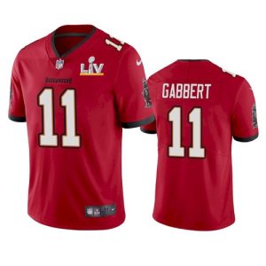 Men's Tampa Bay Buccaneers #11 Blaine Gabbert Red NFL 2021 Super Bowl LV Limited Stitched Jersey - Custom Name (Copy)