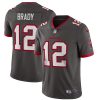 Men's Tampa Bay Buccaneers #12 Tom Brady 2020 Grey Vapor Untouchable Limited Stitched NFL Jersey - Custom Name